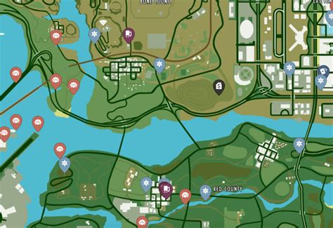GTA: San Andreas Interactive Map .